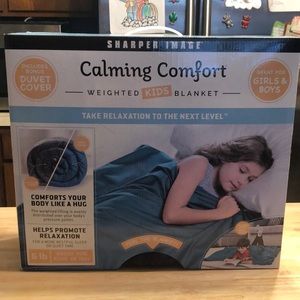 NIB sharper image calming comfort weighted blanket